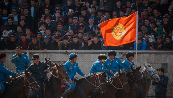Соревнования по кок-бору в честь праздника Нооруз в Бишкеке - Sputnik Кыргызстан