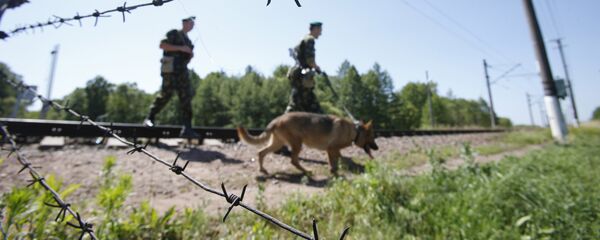 Пограничники на посту. Архивное фото - Sputnik Кыргызстан