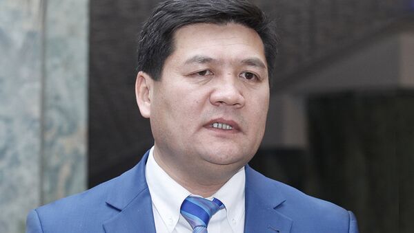 Омбудсмен Кыргызстана Кубат Оторбаев во время выступления в Жогорку Кенеше. Архивное фото - Sputnik Кыргызстан
