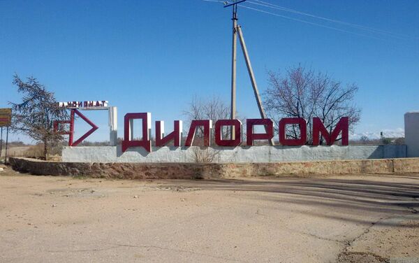 Вывеска у входа в пансионат Дилором, расположенный в селе Кара-Ой Иссык-Кульского района. - Sputnik Кыргызстан