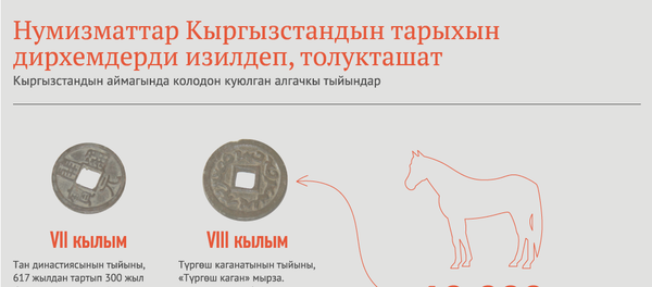 Нумизматтар Кыргызстандын тарыхын кайра жазат же сомдун бабалары — фельс менен дирхем - Sputnik Кыргызстан