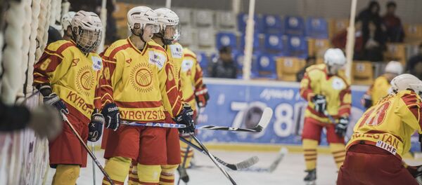 Хоккеисты сборной КР. Архивное фото - Sputnik Кыргызстан
