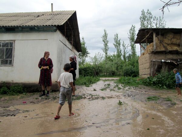 Последствия селевых потоков в Сузакском районе - Sputnik Кыргызстан