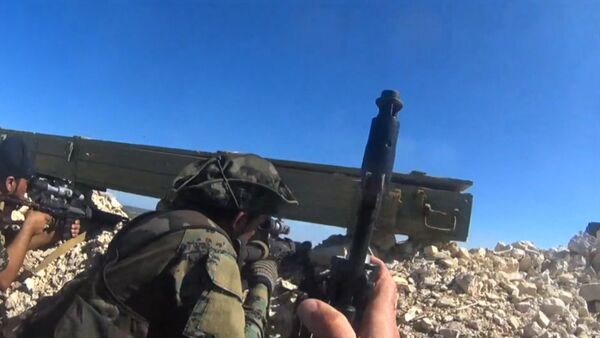 Военные сирийской армии сняли на GoPro обстрелы позиций боевиков в Латакии - Sputnik Кыргызстан