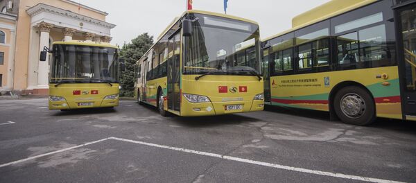 Автобусы, работающие на газе в Бишкеке - Sputnik Кыргызстан