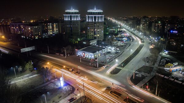 Ночной Бишкек. - Sputnik Кыргызстан
