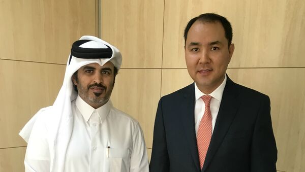 Встреча полномоченого посла КР в государстве Катар с г-ном Мисфери Хамадом Аль-Шахвани - Sputnik Кыргызстан