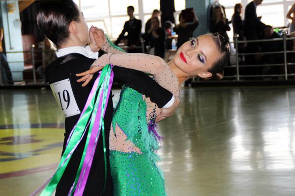 Участники чемпионата Кыргызстана по бальным танцам. - Sputnik Кыргызстан