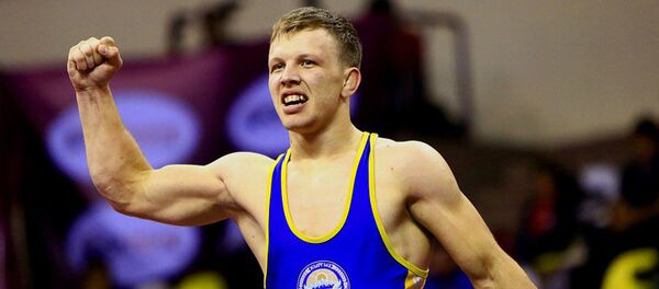 Олимпиада оюндарынын катышуучусу, грек-рим күрөшү боюнча Азия чемпиону Руслан Царев. Архив - Sputnik Кыргызстан