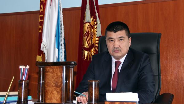Мэр города Ош Айтмамат Кадырбаев в рабочем кабинете. Архивное фото - Sputnik Кыргызстан