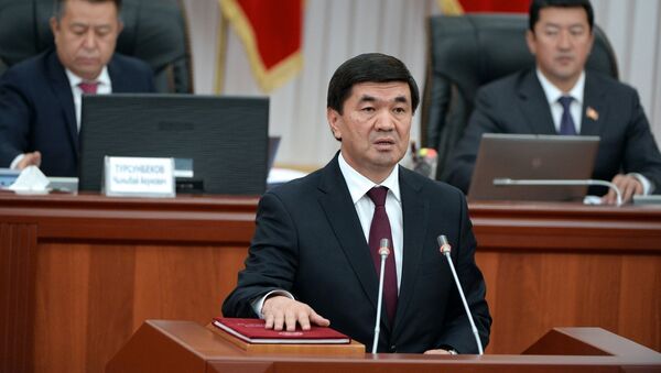 Премьер-министра Кыргызстана Мухамметкалый Абулгазиев. Архивное фото - Sputnik Кыргызстан