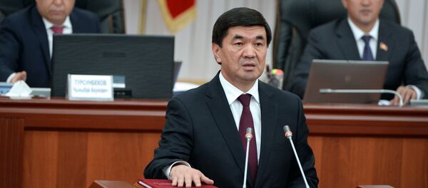 Премьер-министра Кыргызстана Мухамметкалый Абулгазиев. Архивное фото - Sputnik Кыргызстан