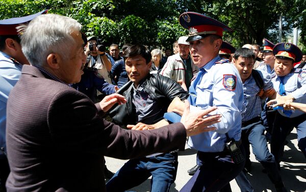Акции протеста в Алматы. Архивное фото - Sputnik Кыргызстан
