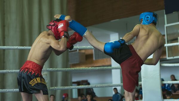 Кикбоксеры во время соревнований в Бишкеке. Архивное фото - Sputnik Кыргызстан