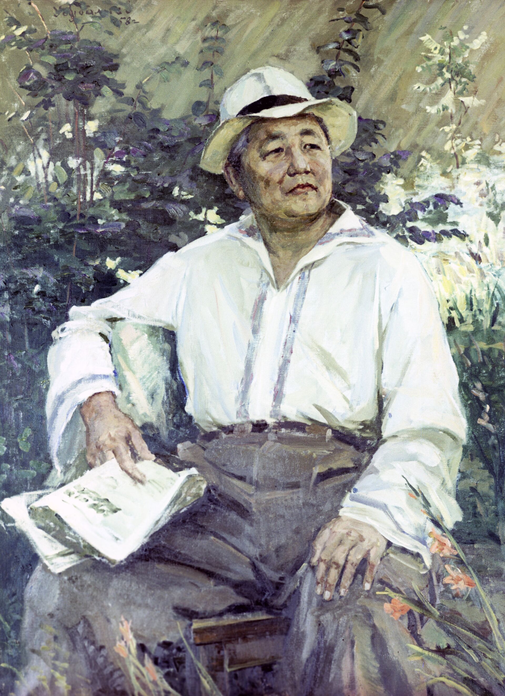 Картина Портрет писателя Т. Сыдыкбекова - Sputnik Кыргызстан, 1920, 14.05.2022