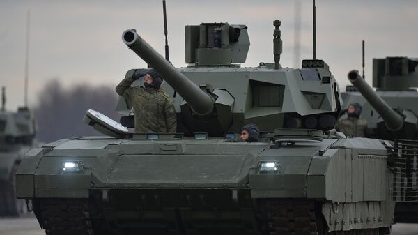 Колонна танков Т-14 Армата. Архивное фото - Sputnik Кыргызстан