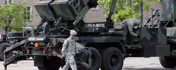 На польской военной базе Моронг, где размещена батарея американских ракет противовоздушной обороны Patriot. Архивное фото - Sputnik Кыргызстан