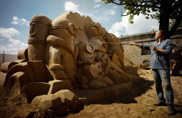 Фестиваль песчаных скульптур в Санкт-Петербурге - Sputnik Кыргызстан