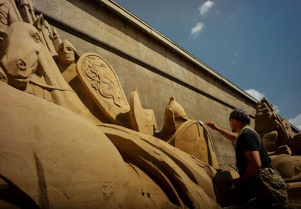 Фестиваль песчаных скульптур в Санкт-Петербурге - Sputnik Кыргызстан