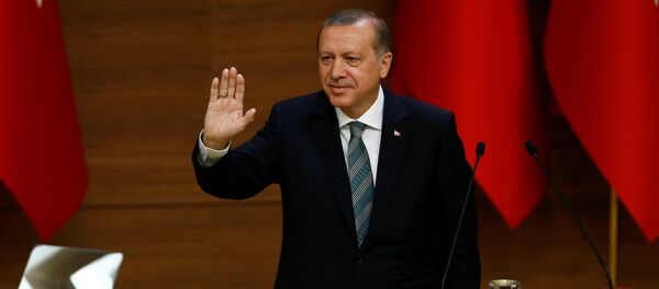 Президент Турции Тайип Эрдоган в Президентском дворце в Анкаре. Архивное фото - Sputnik Кыргызстан