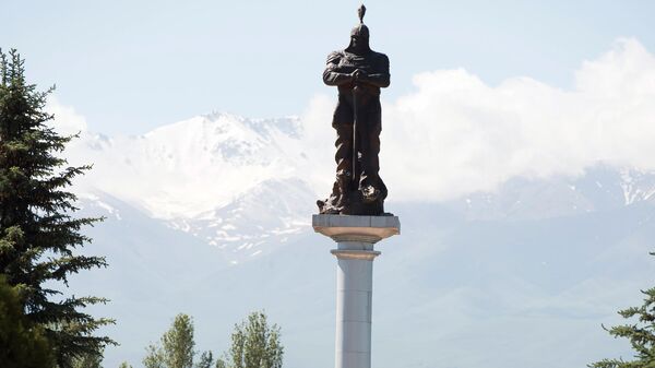 Статуя Манаса в Таласской области. Архивное фото - Sputnik Кыргызстан