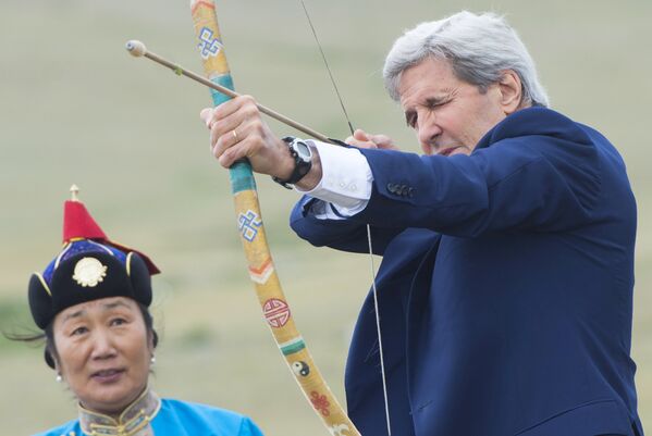 Визит госсекретаря США Джона Керри в Монголию - Sputnik Кыргызстан