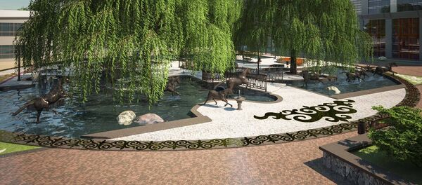 Проект реконструкции фонтанного комплекса у ЦУМа - Sputnik Кыргызстан