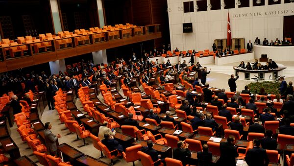 Депутаты на заседании в турецком парламенте в Анкаре. Архивное фото - Sputnik Кыргызстан