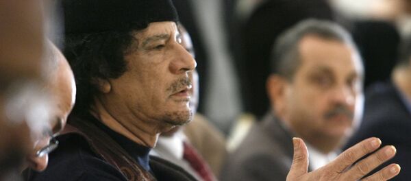 Бывший ливийский лидер Муаммару Каддафи. Архивное фото Бывший ливийский лидер Муаммару Каддафи. Архивное фото - Sputnik Кыргызстан