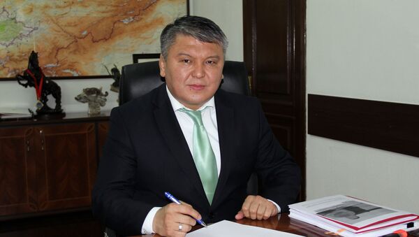 Министр экономики Кыргызской Республики Арзыбек Кожошев в рабочем кабинете. Архивное фото - Sputnik Кыргызстан