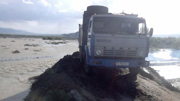 Последствия проливных дождей в Ат-Башинском районе Нарынской области. - Sputnik Кыргызстан