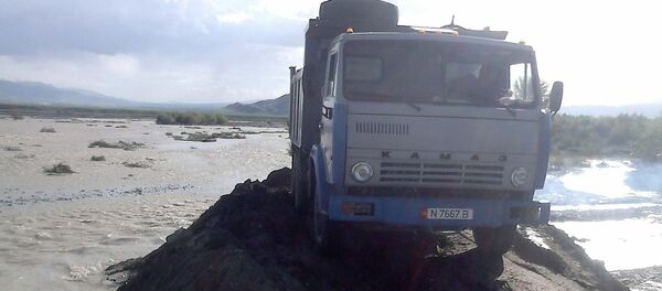 Последствия селевого потока в Ат-Башинском районе Нарынской области - Sputnik Кыргызстан