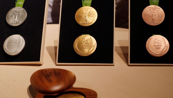 Комплекты медалей Рио. Архивное фото - Sputnik Кыргызстан