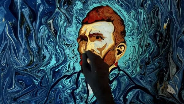 Картина Ван Гога на воде - Sputnik Кыргызстан