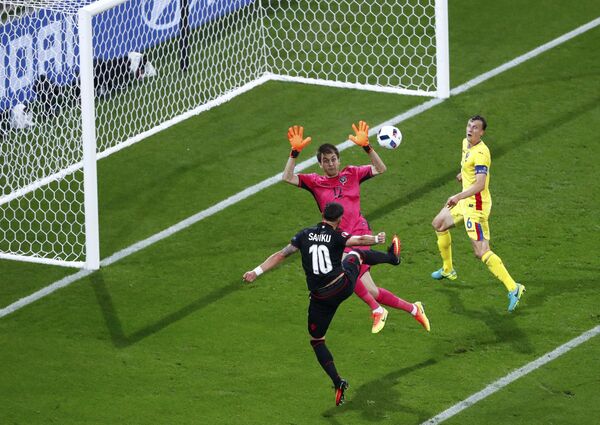 Футбол. Чемпионат Европы - 2016. Матч Албания - Румыния Футбол. Чемпионат Европы - 2016. Матч Албания - Румыния - Sputnik Кыргызстан