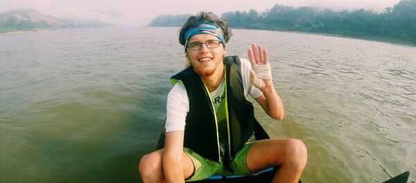 Путешественник из Украины Андрей Николаев во время визита в КР. Архивное фото - Sputnik Кыргызстан