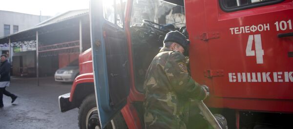 Работа пожарной службы в столице - Sputnik Кыргызстан