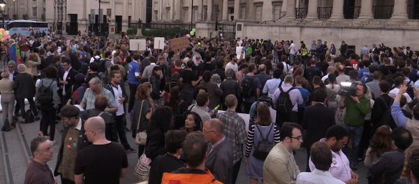 Митинг в Лондоне против Brexit в преддверии референдума в Великобритании Митинг в Лондоне против Brexit в преддверии референдума в Великобритании - Sputnik Кыргызстан