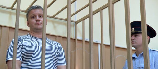 Бывший председатель правления компании РусГидро Евгений Дод, обвиняемый в мошенничестве не менее чем на 73,2 миллиона рублей, в здании Басманного суда города Москвы. - Sputnik Кыргызстан