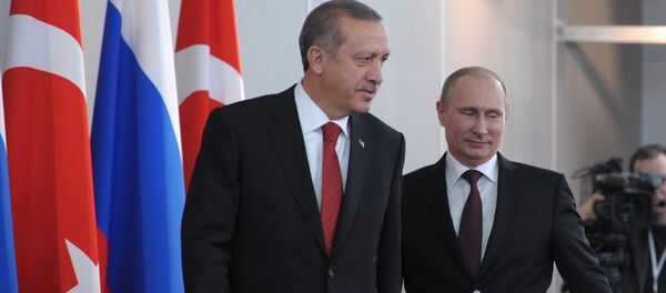 Президент России Владимир Путин и премьер-министр Турции Реджеп Тайип Эрдоган. Архив - Sputnik Кыргызстан