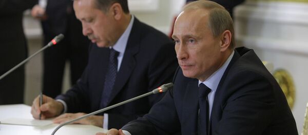 Түркиянын президенти Режеп Тайип Эрдоган жана Россиянын президенти Владимир Путин. Архив - Sputnik Кыргызстан