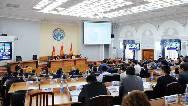Министры во время заседания правительства Кыргызской Республики. Архивное фото - Sputnik Кыргызстан