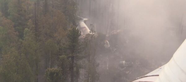 Кадры с места крушения пропавшего Ил-76 в Иркутской области - Sputnik Кыргызстан