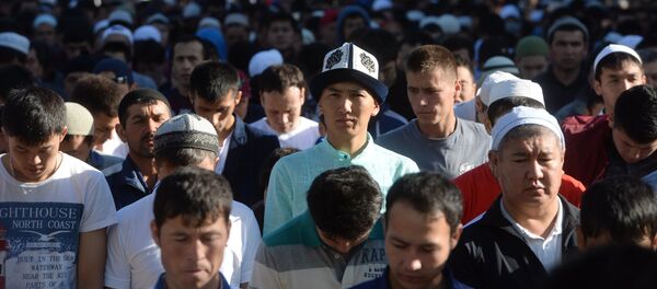 Празднование Ураза-байрама в Москве - Sputnik Кыргызстан