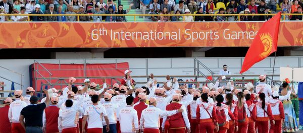 Якутскдагы Азия балдары VI эл аралык спорт оюндарында Кыргызстан спортчулары. Архив - Sputnik Кыргызстан