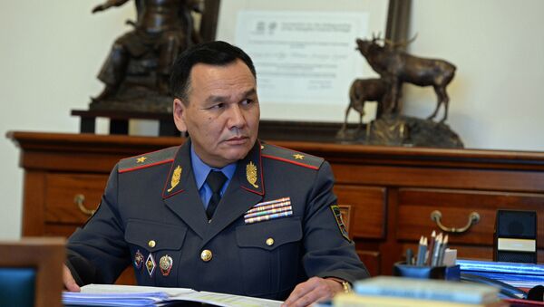Министр внутренних дел генерал-майор Кашкар Джунушалиев. Архивное фото - Sputnik Кыргызстан
