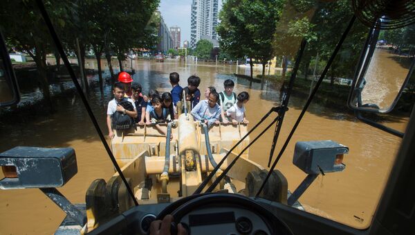 Последствия проливных дождей в Китае. Архивное фото - Sputnik Кыргызстан