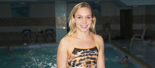 Звезда кыргызстанского плавания Дарья Таланова. Архивное фото - Sputnik Кыргызстан