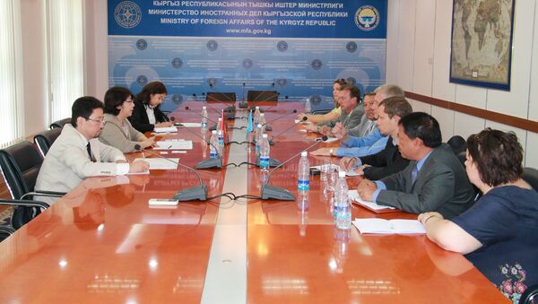 Встреча первого заместителя министра Динары Кемеловой с делегацией ООН по промышленному развитию (ЮНИДО) - Sputnik Кыргызстан