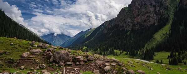 Ущелье Алтын-Арашан в Иссык-Кульской области. Архивное фото - Sputnik Кыргызстан